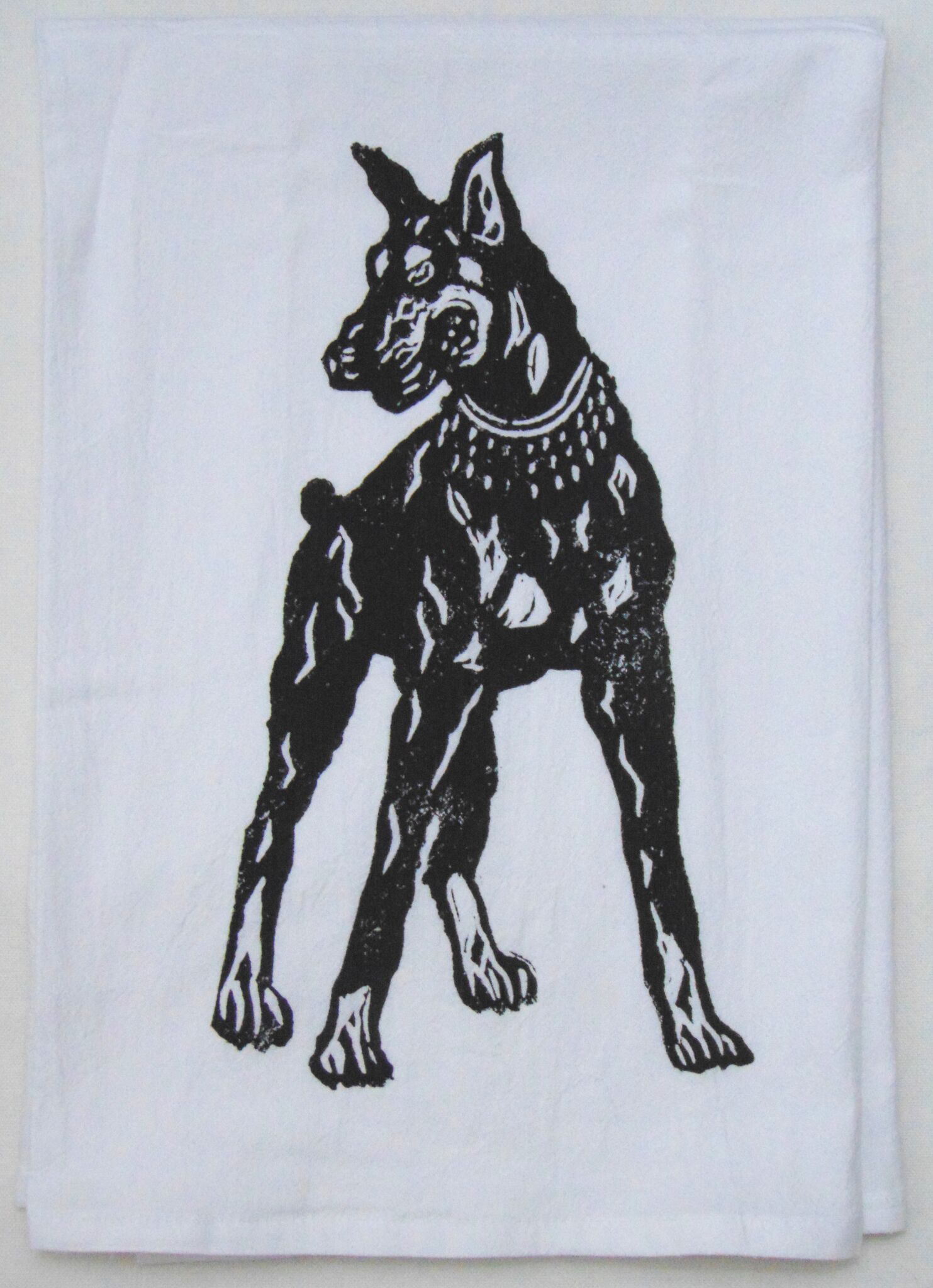 doberman pinscher towel