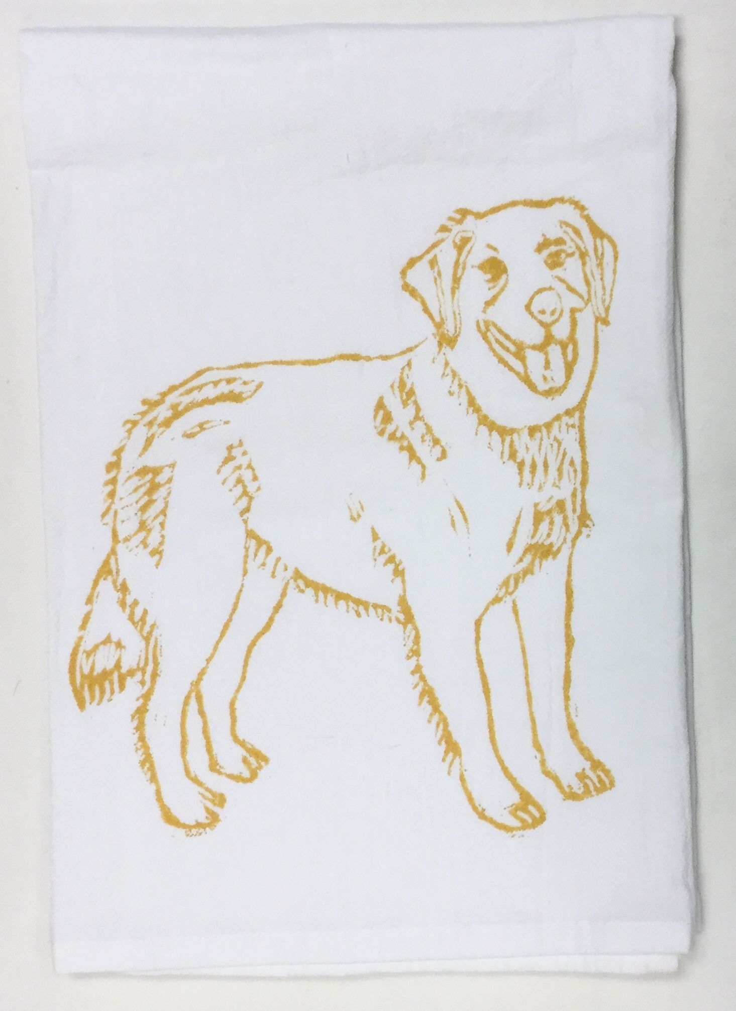 golden retriever towel