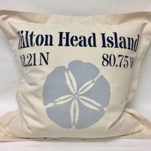 Large Sand Dollar Coordinates on Heavy Cotton Canvas
