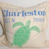 Large Sea Turtle Coordinates on Heavy Cotton Canvas