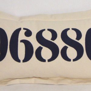 Zip Code on Heavy Cotton Canvas