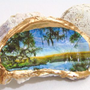 Lowcountry Marsh Oyster Shell Jewelry Bowl
