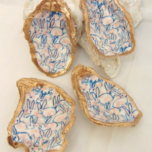 Alternative view of Bunnies Oyster Shell Jewelry Bowl