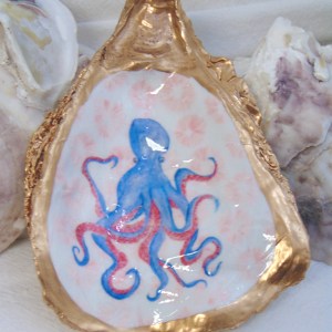 Watercolor Octopus Jewelry Bowl