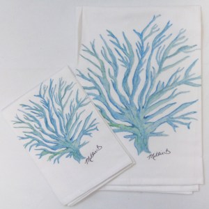 Alternative view of Watercolor Sea Fan Jewelry Bowl
