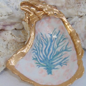 Watercolor Sea Fan Jewelry Bowl
