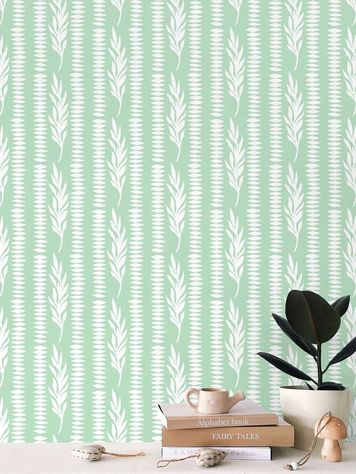 LEAFY STRIPE REVERSE GREEN 2