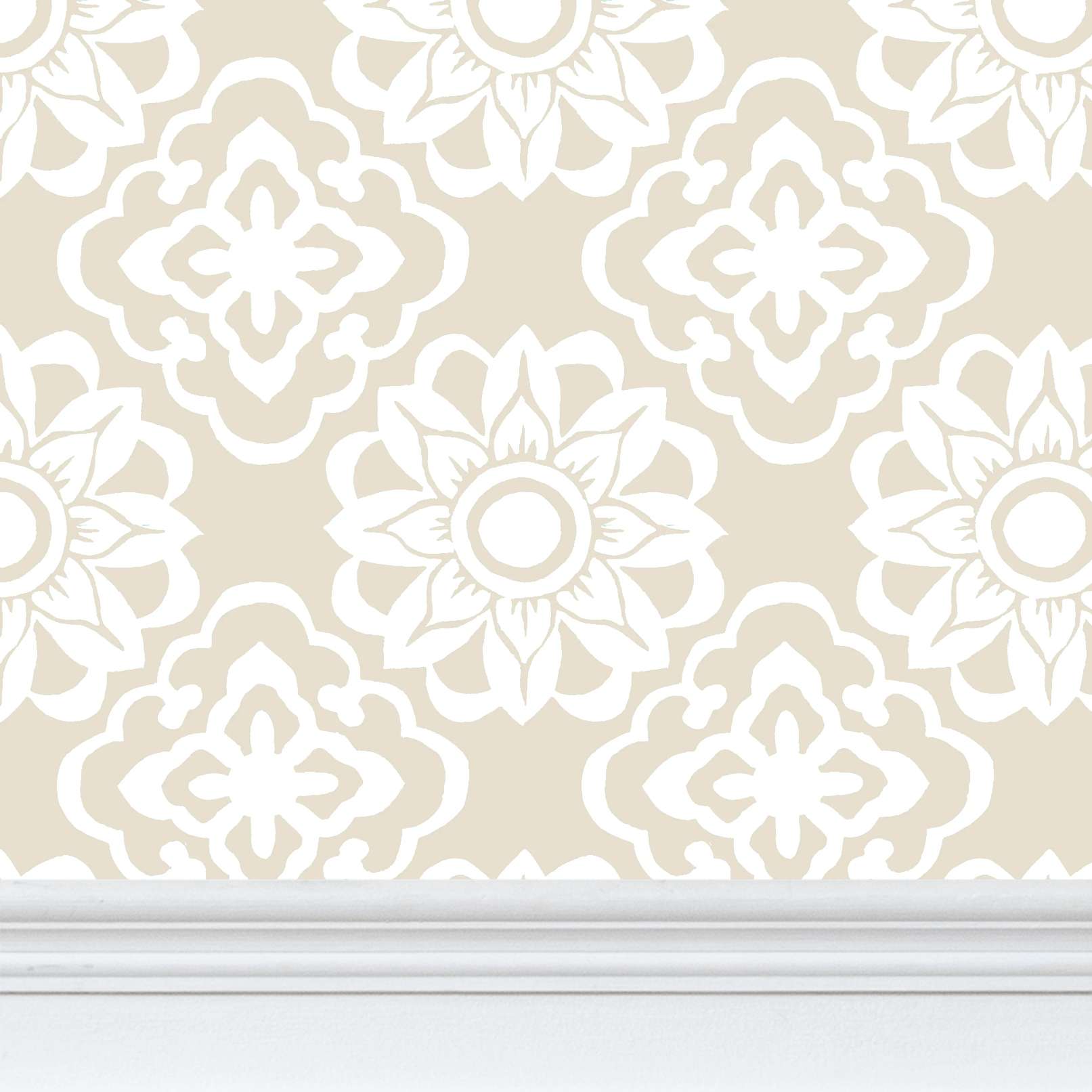 MEDALLION REVERSE BEIGE SM