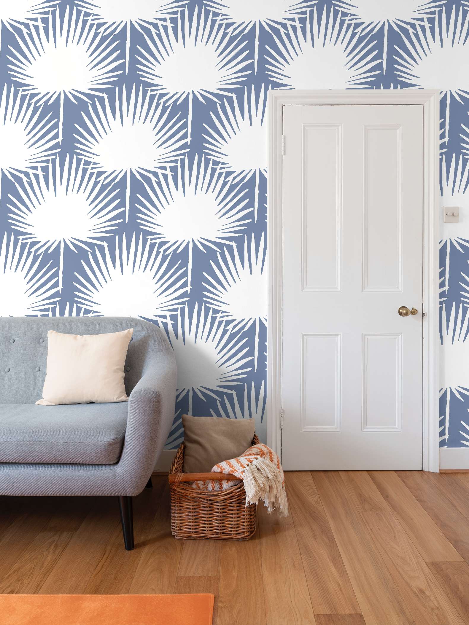 PALM FROND REVERSE STEEL LG 2