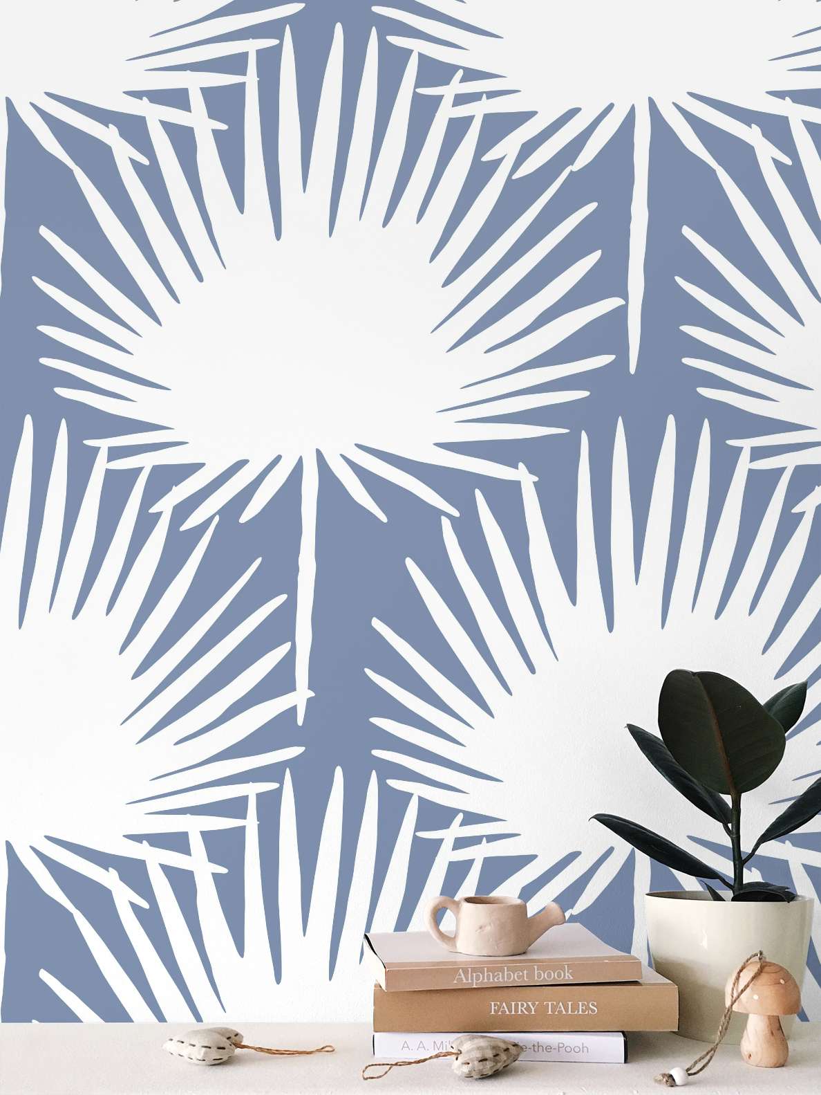 PALM FROND REVERSE STEEL LG