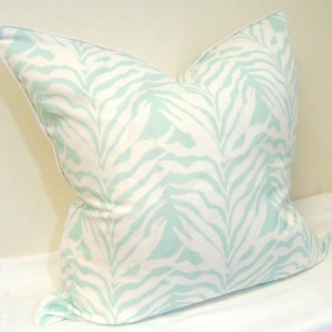 Alternative view of Limited Edition Seaweed Stripe Seamist Pillow Cover With Welt