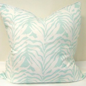 Limited Edition Seaweed Stripe Seamist Pillow Cover With Welt
