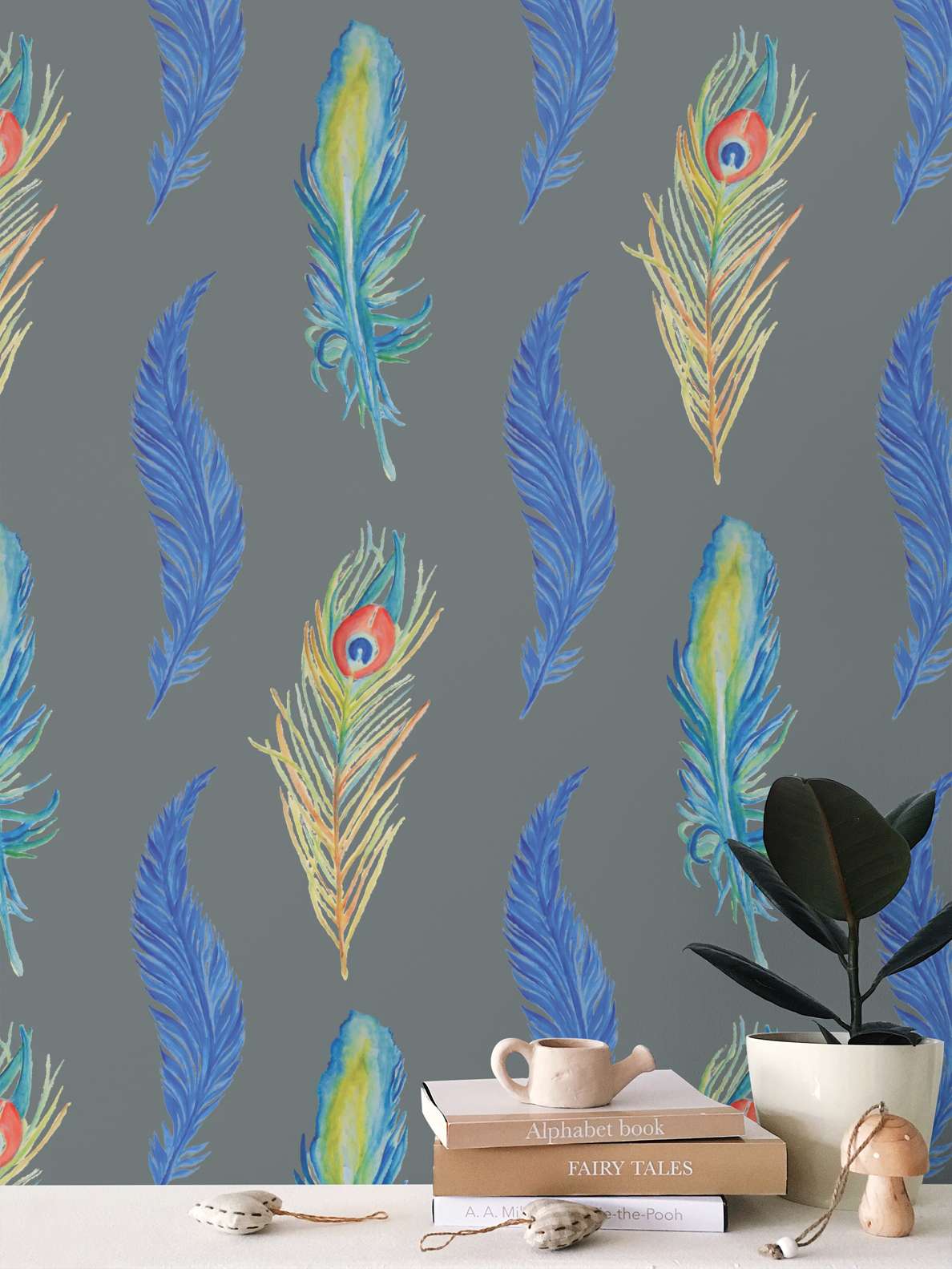 feathers on charcoal 4