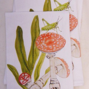 Alternative view of Limited Edition Watercolor Wonderland Print White Flour Sack Towel