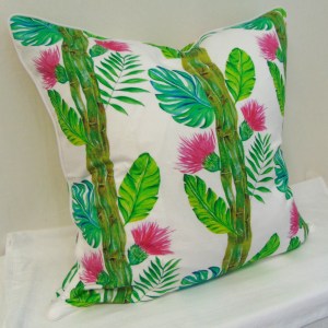 Alternative view of Limited Edition Tropical Bamboo Pillow Cover With Welt