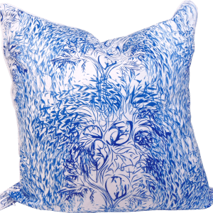 Limited Edition Weeping Willow Blue Pillow Cover With Welt