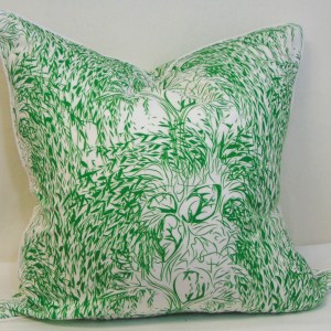 Limited Edition Weeping Willow Green Pillow Cover With Welt