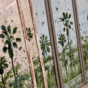 Alternative view of Palm Trees Small Panel Prints