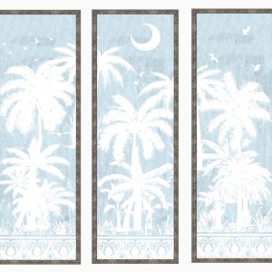 Alternative view of Palm Tree Silhouettes Small Panel Prints